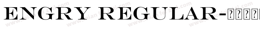 Engry Regular字体转换